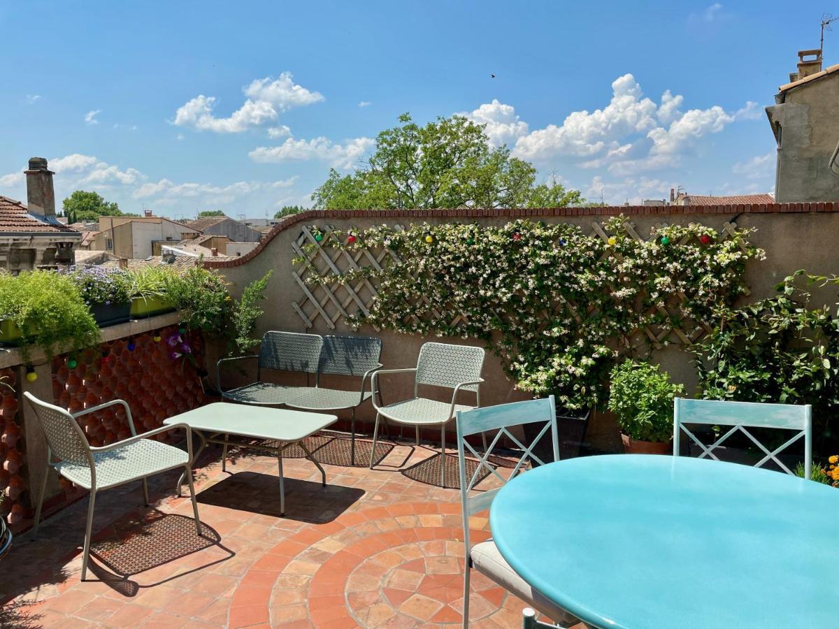 L'Atypique - T3 Grande Terrasse, Bbq Vue Et Cheminee Apartment Avignon Exterior foto